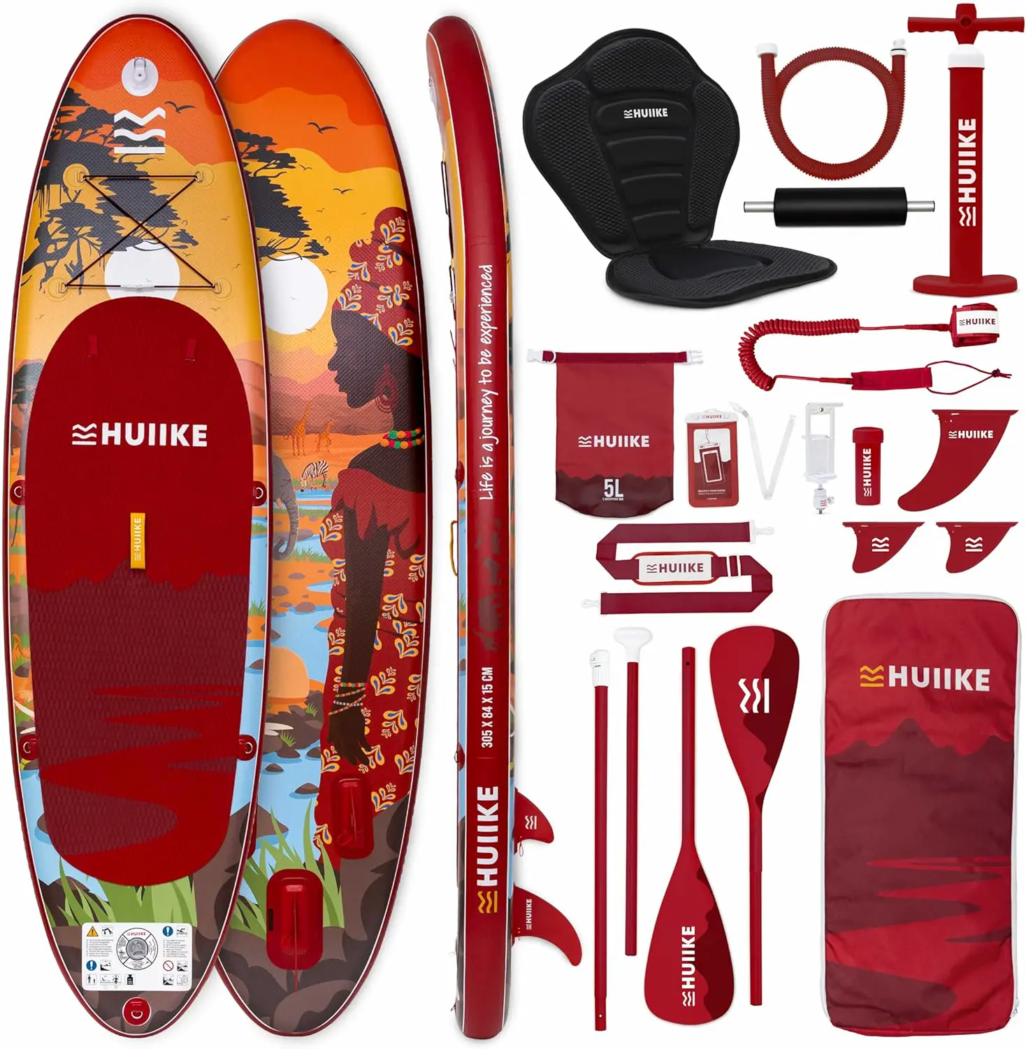 HUIIKE Paddle Gonflable Adulte avec Accessoires Inclus
