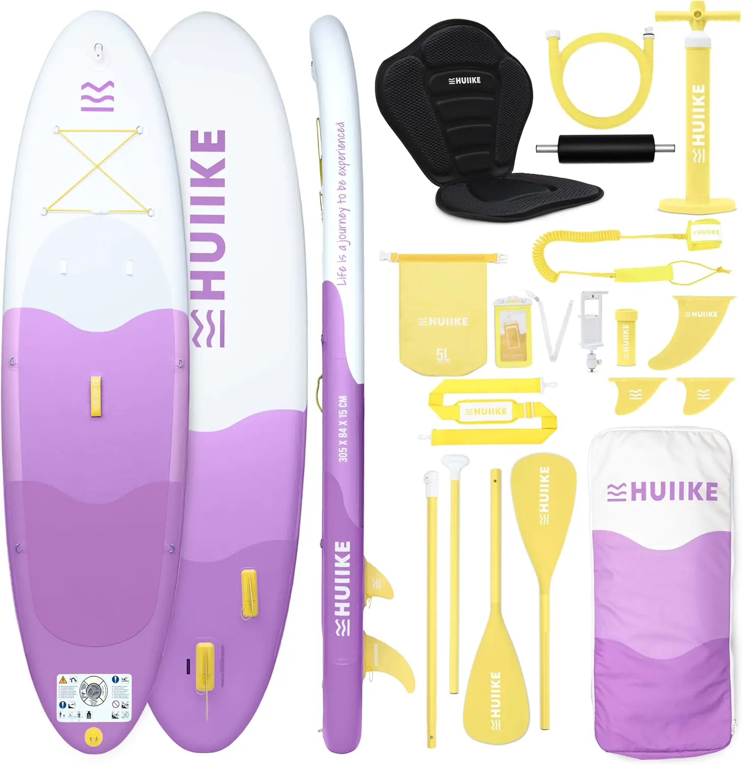 HUIIKE Paddle Gonflable Adulte avec Accessoires Inclus