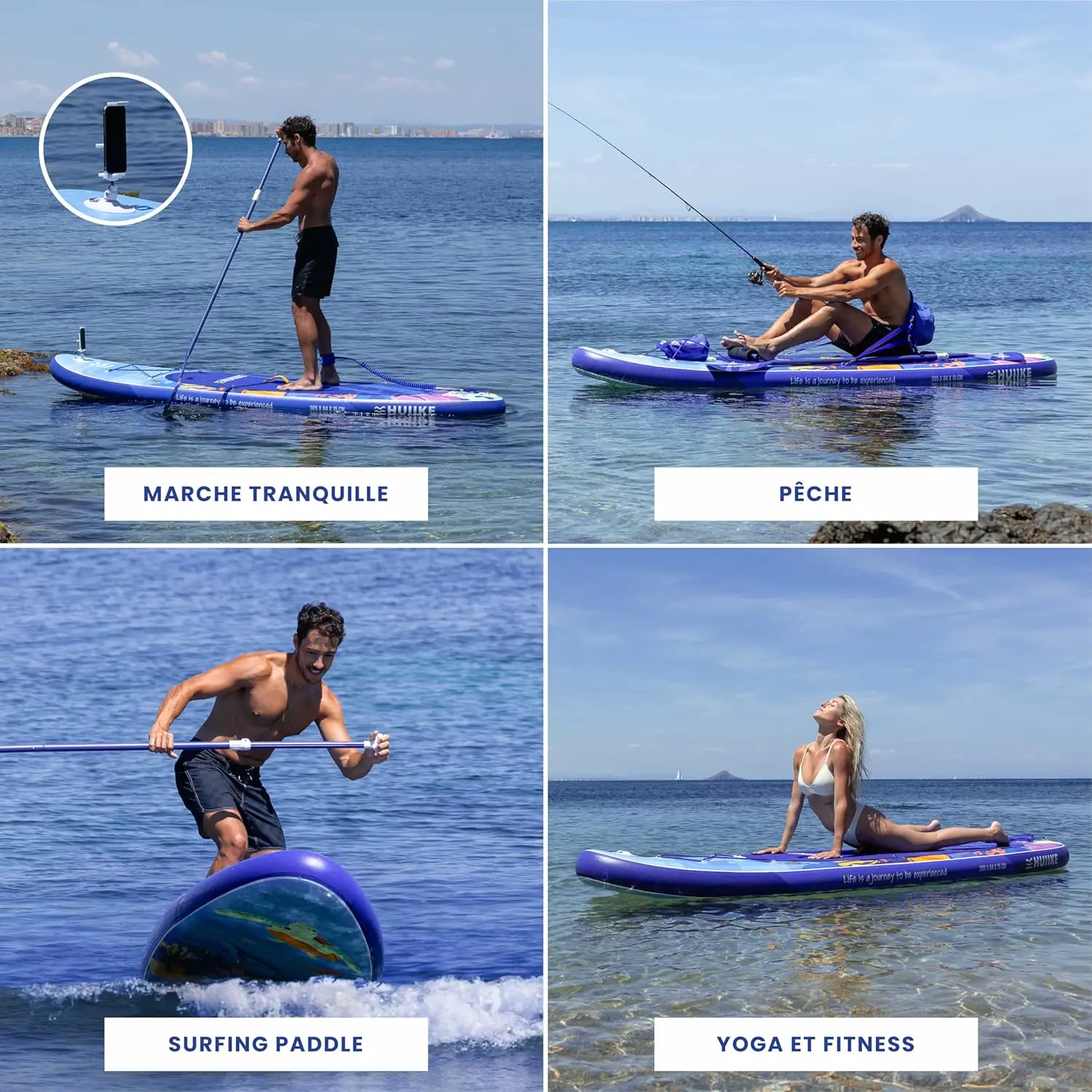 Paddle gonflable en aluminium 84 x 15 cm vue 5
