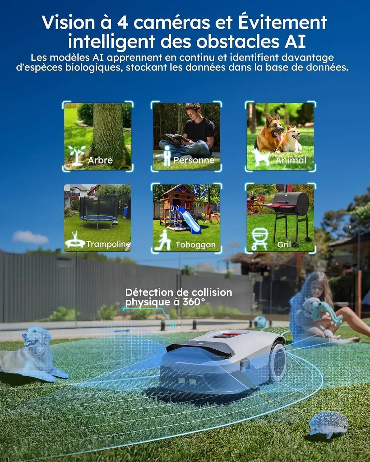 Robot tondeuse 900 m² vue 6