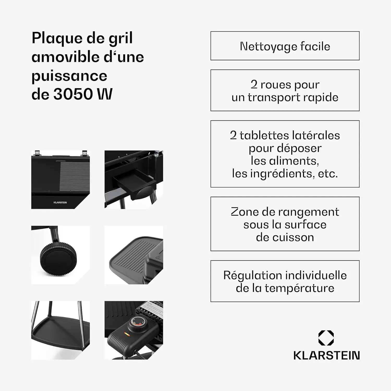 Barbecue électrique en aluminium 42 x 37 cm vue 5