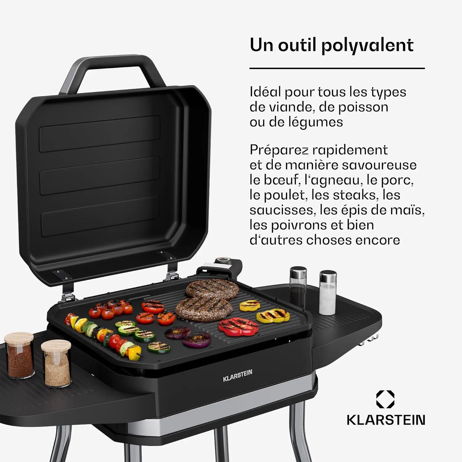 Barbecue électrique en aluminium 42 x 37 cm vue 6