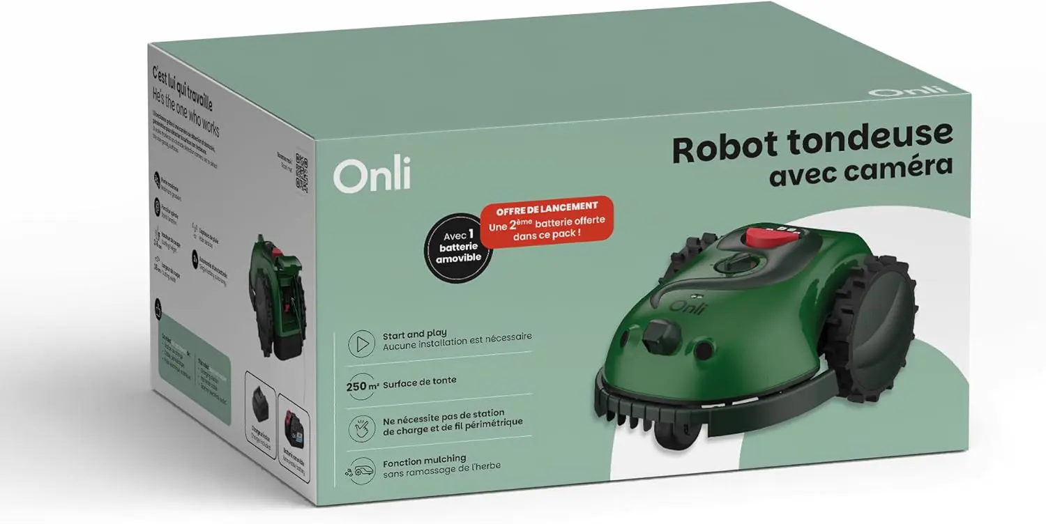 Robot tondeuse vert 500 m² vue 4