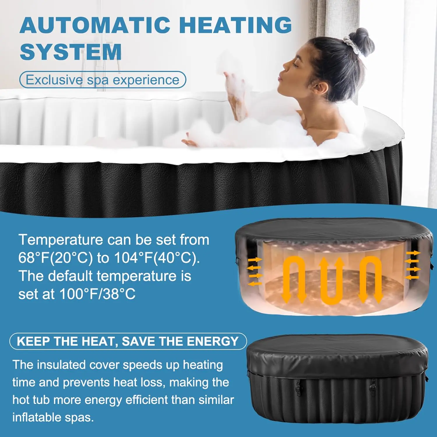 Spa gonflable 2 personnes 4 places 120 x 63,5 cm vue 3