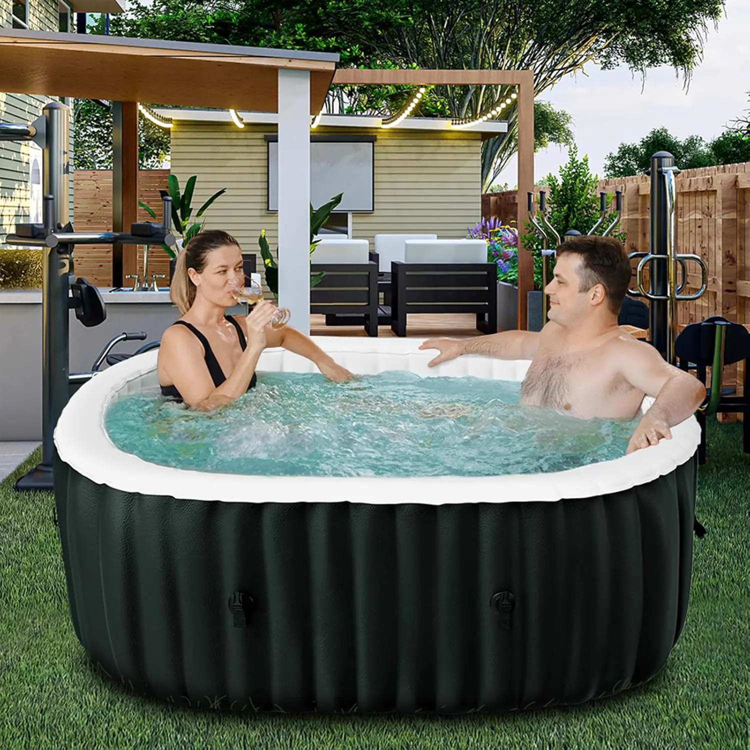 Spa gonflable 2 personnes 4 places 120 x 63,5 cm vue 6