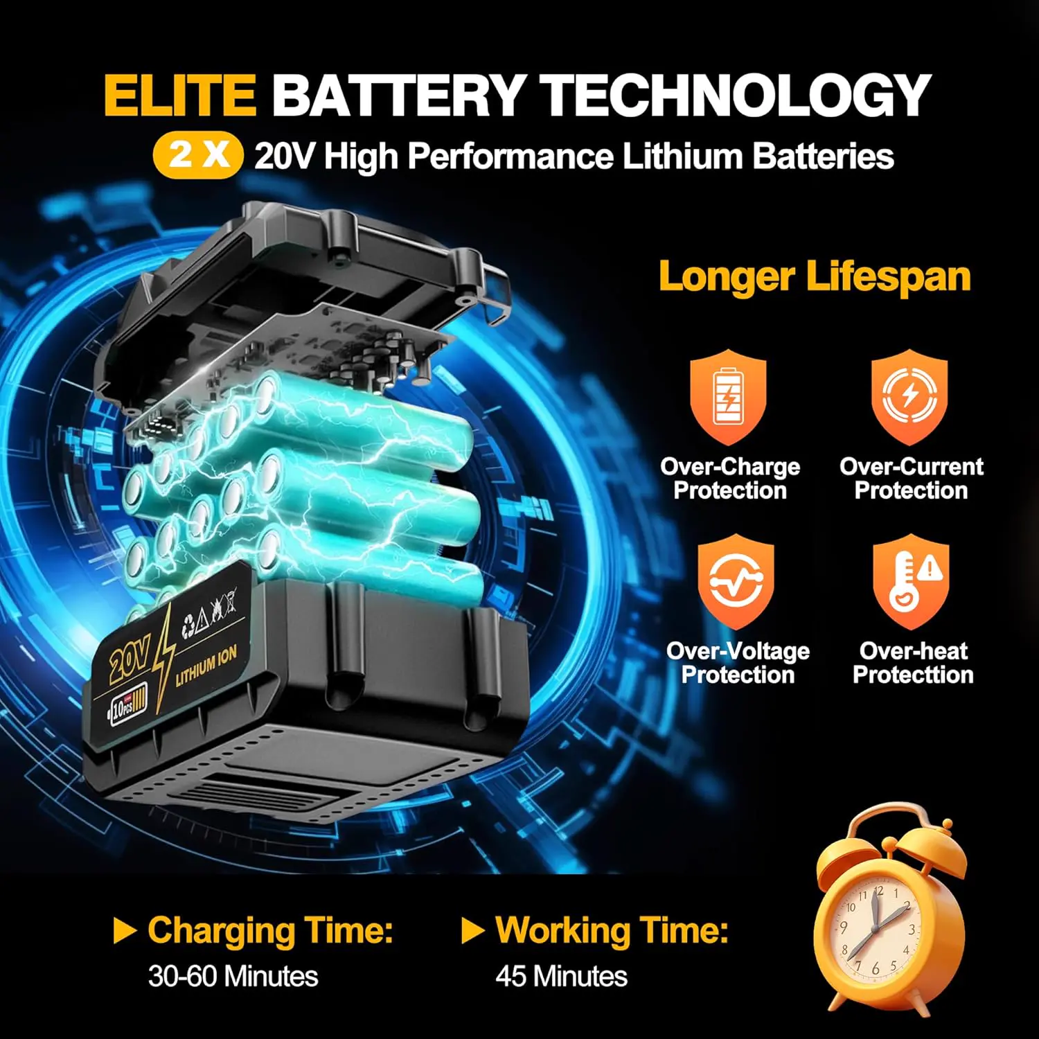Tronçonneuse électrique en acier vue 4