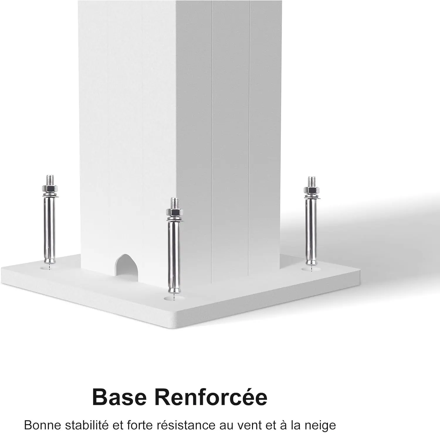Pergola en aluminium blanc 17,66 m² vue 8