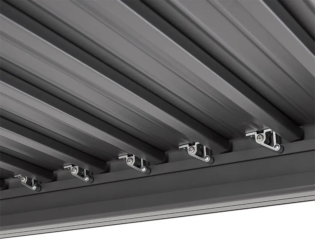 Pergola en aluminium gris 4x3m vue 7