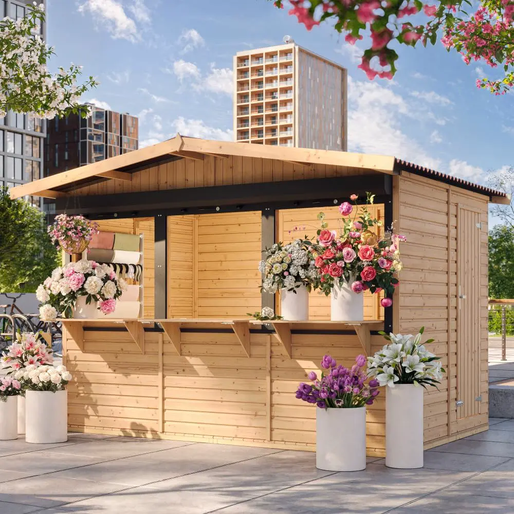Abri de jardin en bois en bois 6,03 m² vue 2