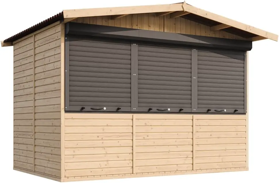 Abri de jardin en bois en bois 6,03 m² vue 3