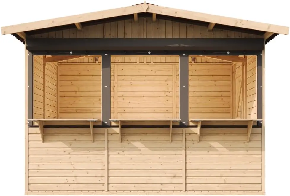 Abri de jardin en bois en bois 6,03 m² vue 6