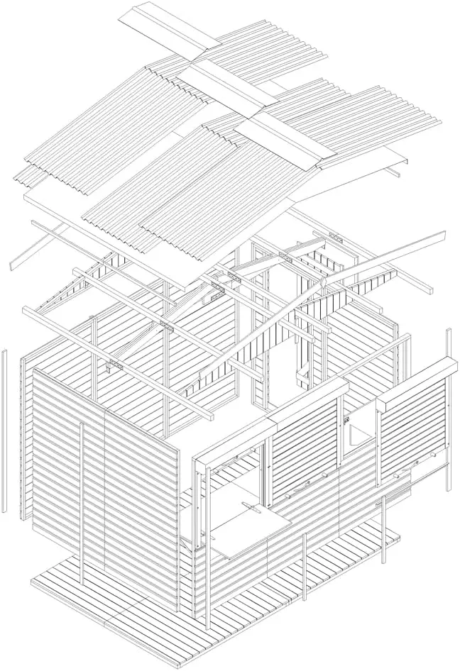 Abri de jardin en bois en bois 6,03 m² vue 7