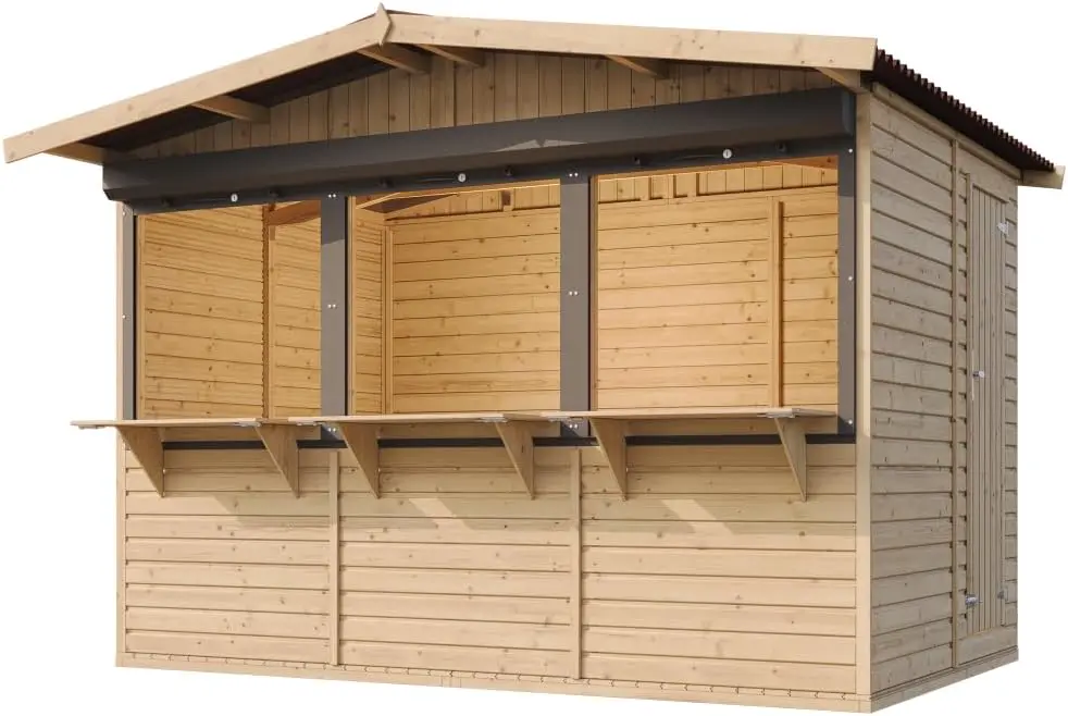 Abri de jardin en bois en bois 6,03 m² vue 8