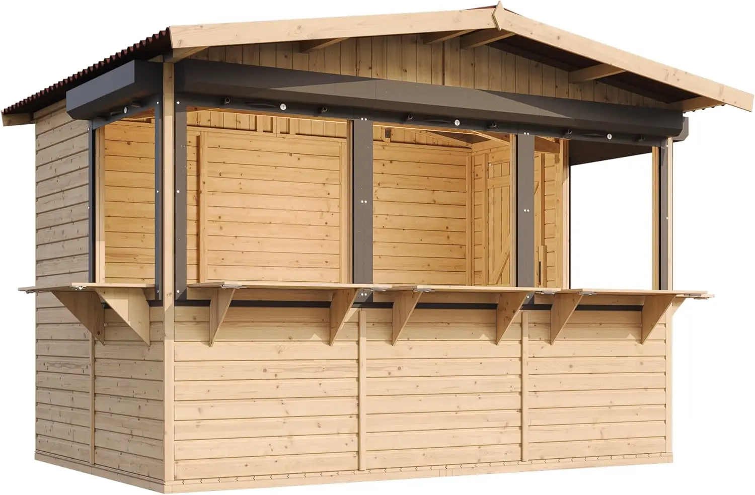 TIMBELA Abri de Jardin en Bois M150BZ