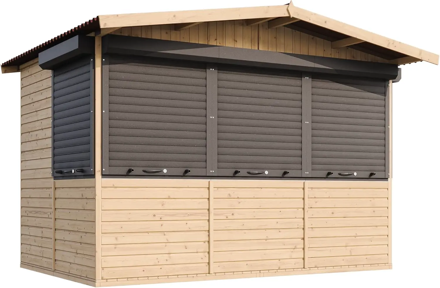 Abri de jardin en bois en bois 6,03 m² vue 3