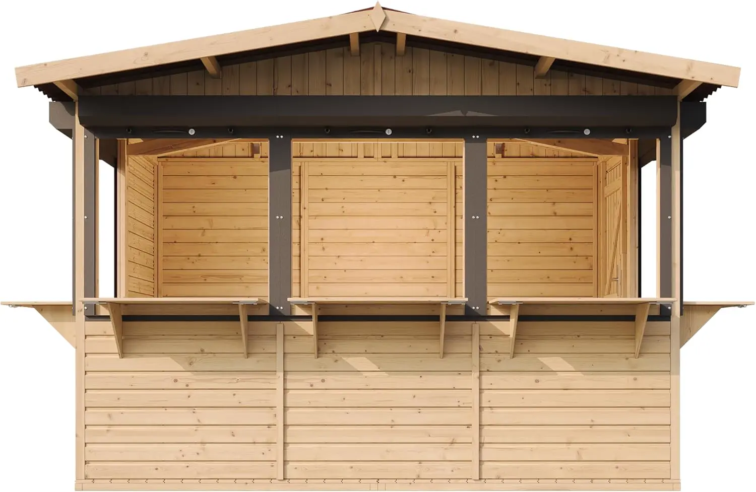 Abri de jardin en bois en bois 6,03 m² vue 6