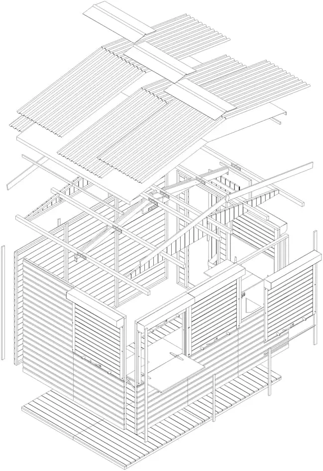 Abri de jardin en bois en bois 6,03 m² vue 7