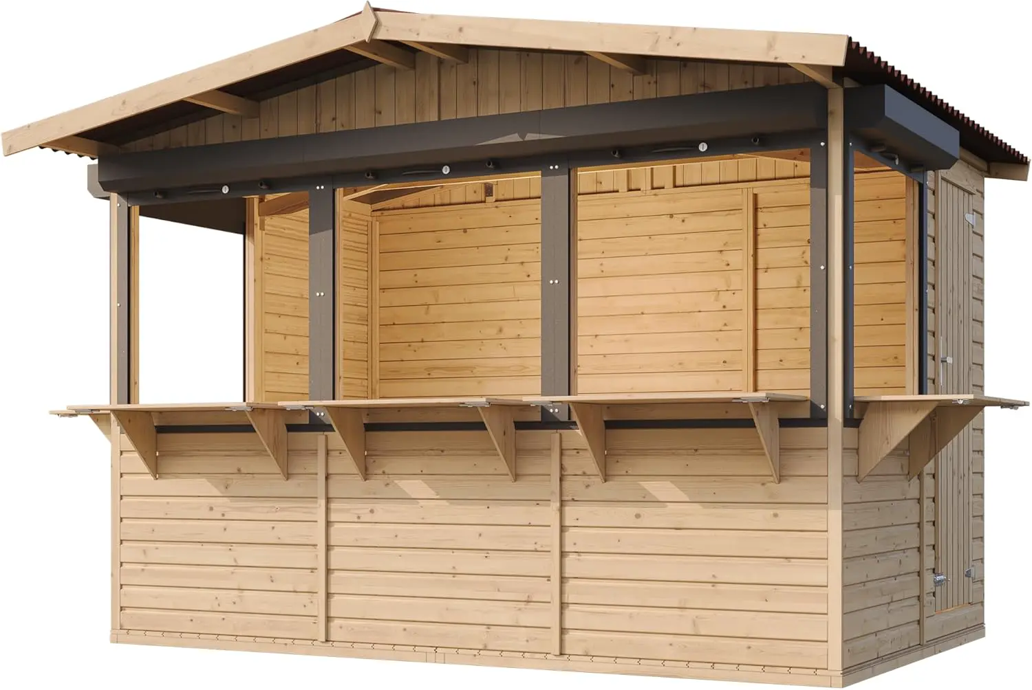 Abri de jardin en bois en bois 6,03 m² vue 8
