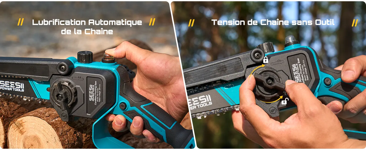 Tronçonneuse à batterie 2 × 4000 — contenu détaillé 6