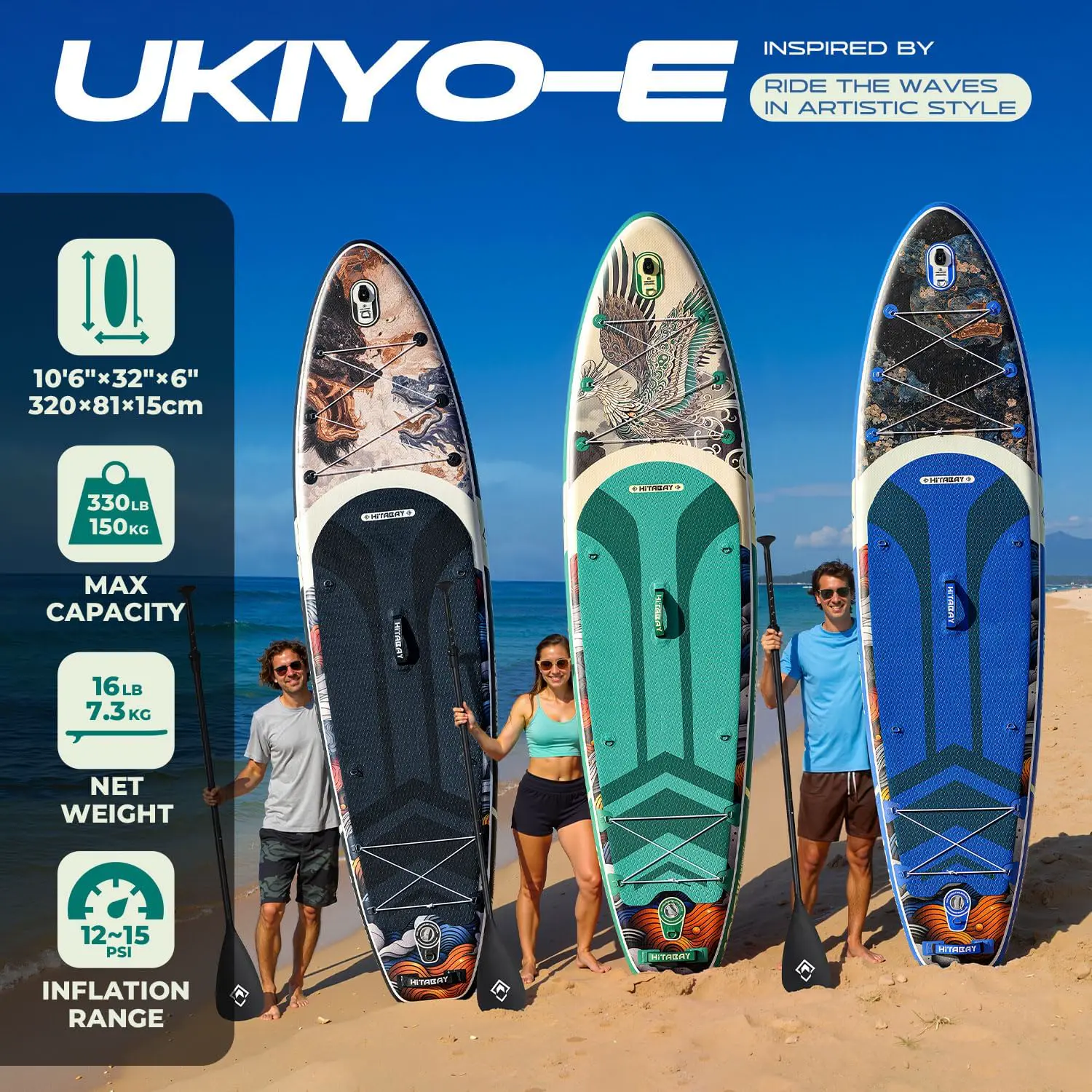 Paddle gonflable vert vue 7