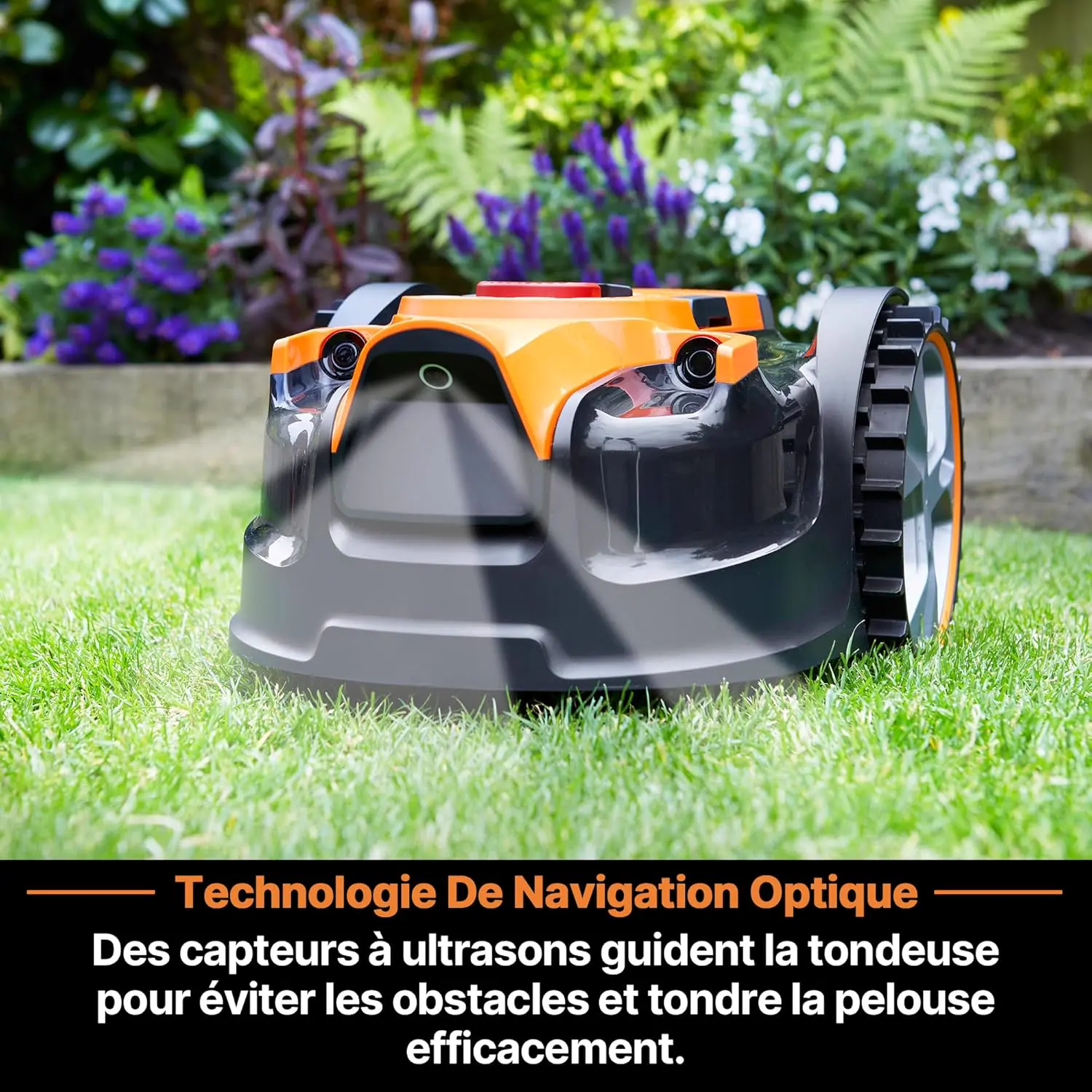 Robot tondeuse naturel 200 m² vue 2