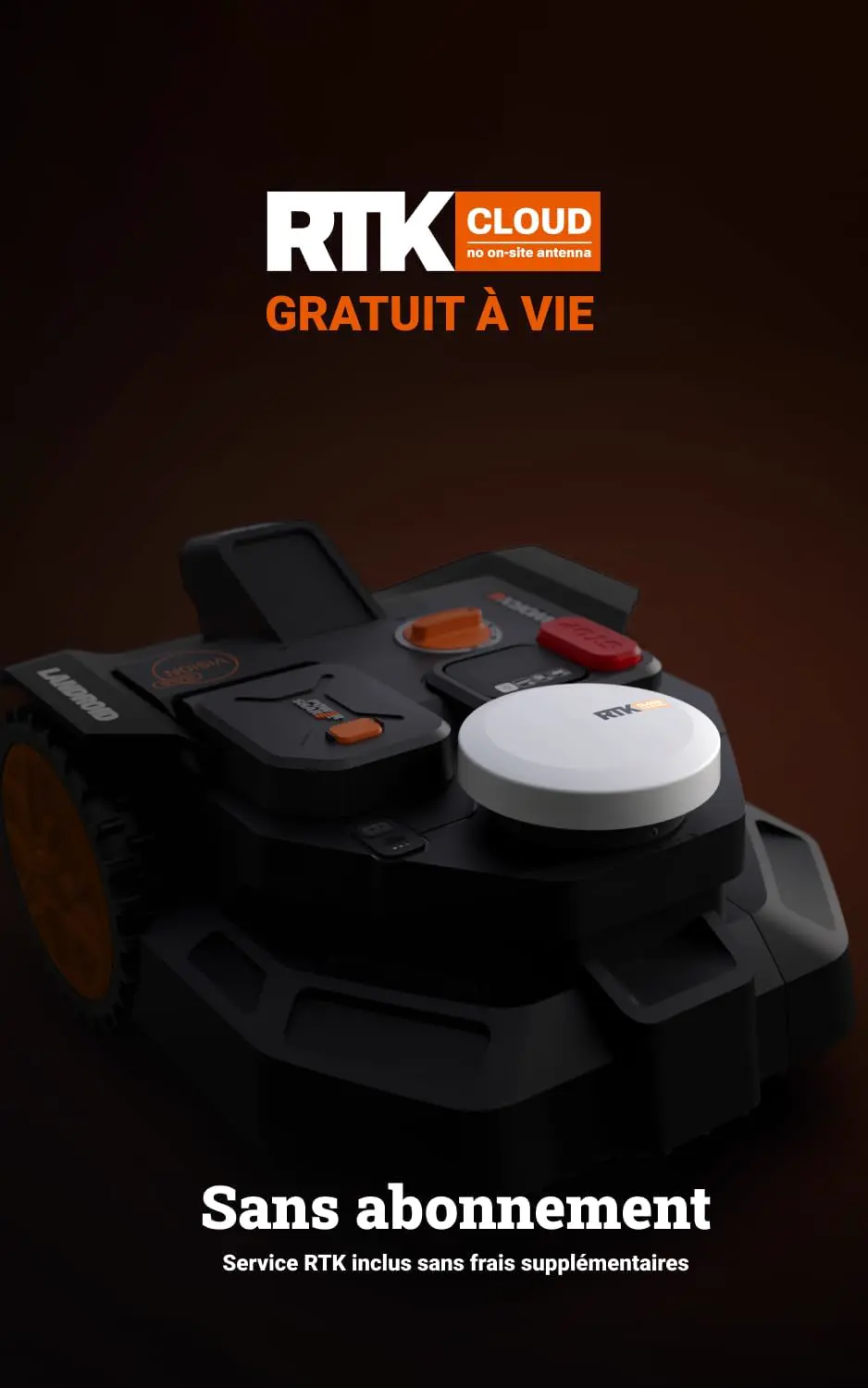 Robot tondeuse naturel 600 m² vue 4