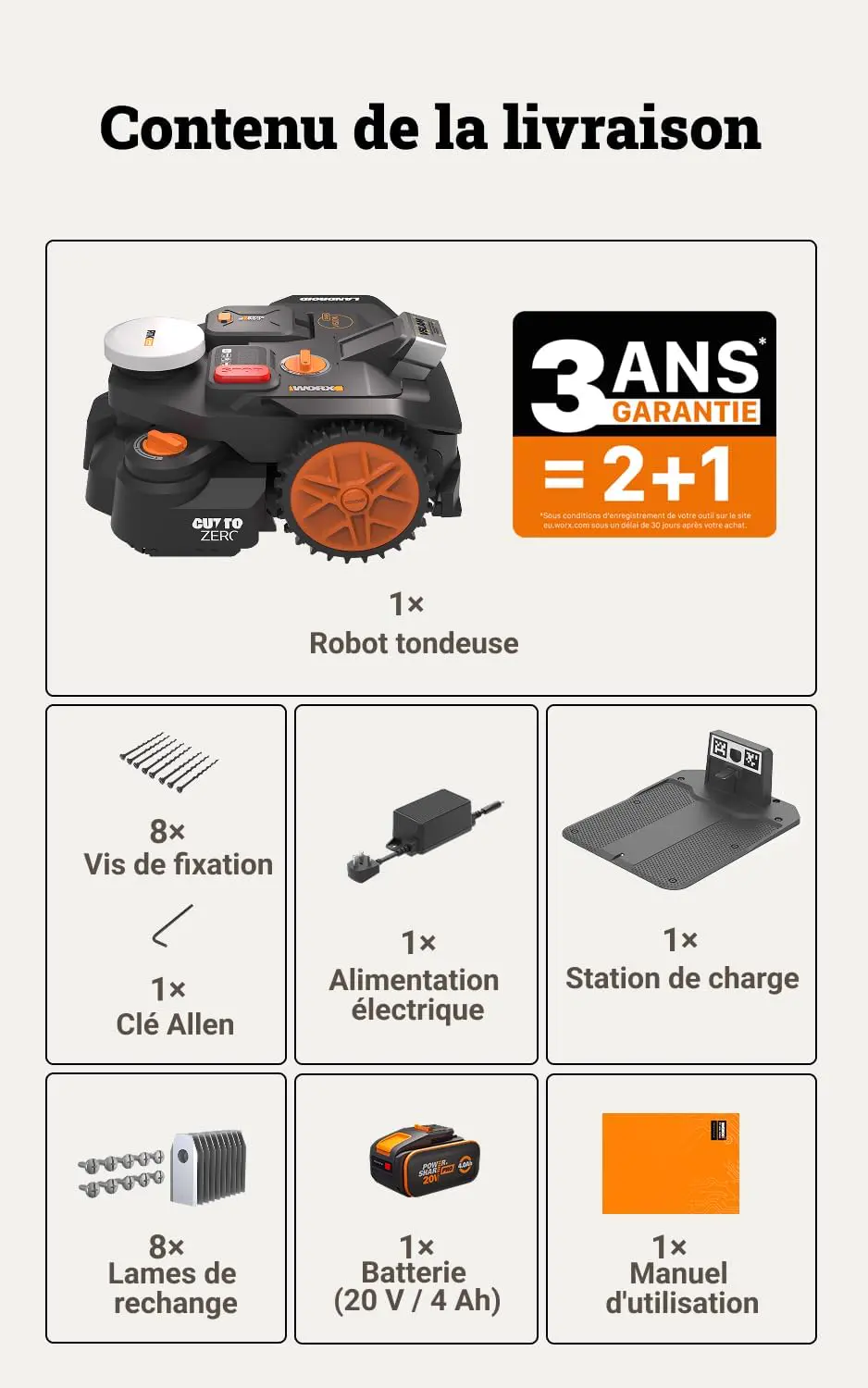 Robot tondeuse naturel 600 m² vue 8