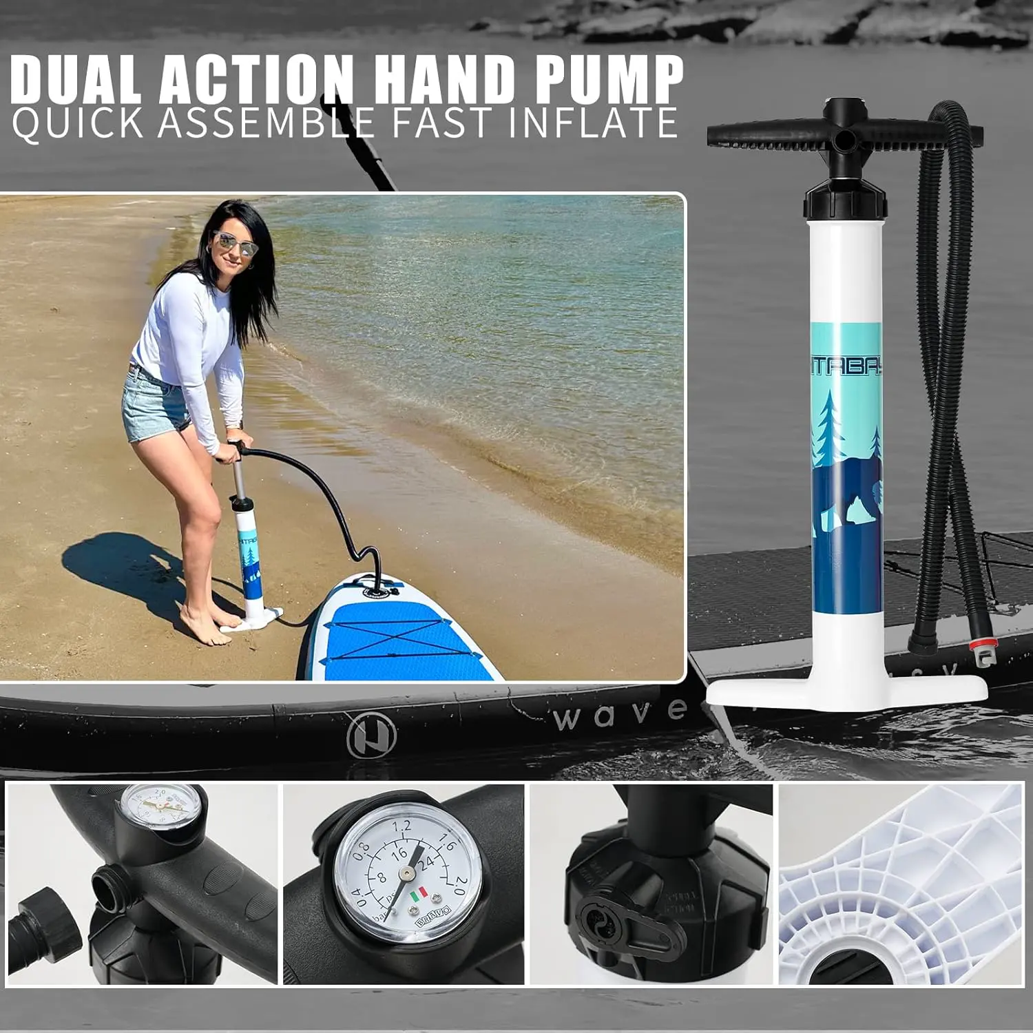 Paddle gonflable Kit de Planche de Stand up Paddle Gonflable a… vue 4