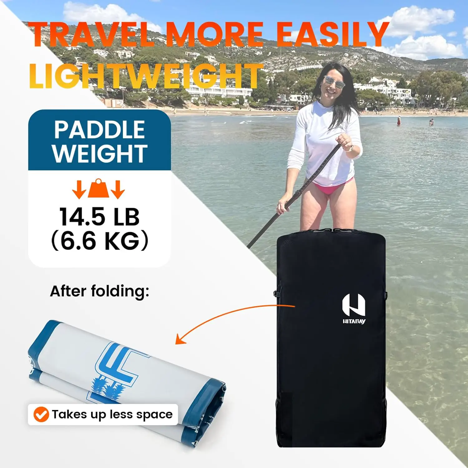 Paddle gonflable Kit de Planche de Stand up Paddle Gonflable a… vue 5