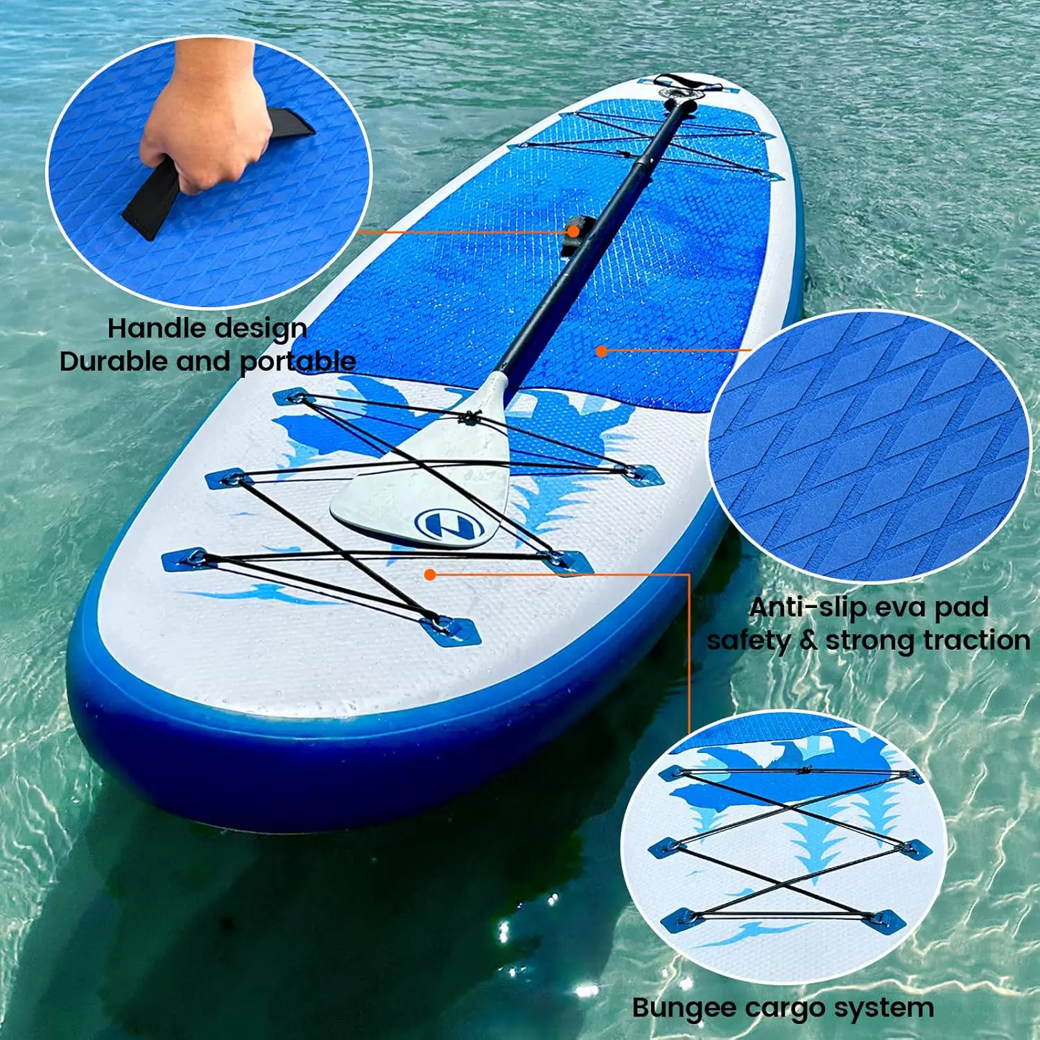 Paddle gonflable Kit de Planche de Stand up Paddle Gonflable a… vue 6