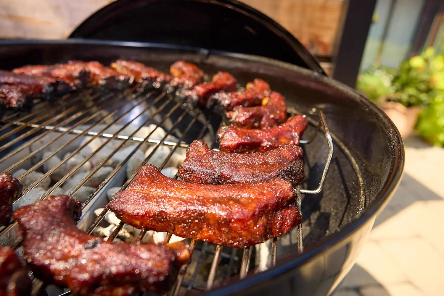 Barbecue weber en acier noir vue 12