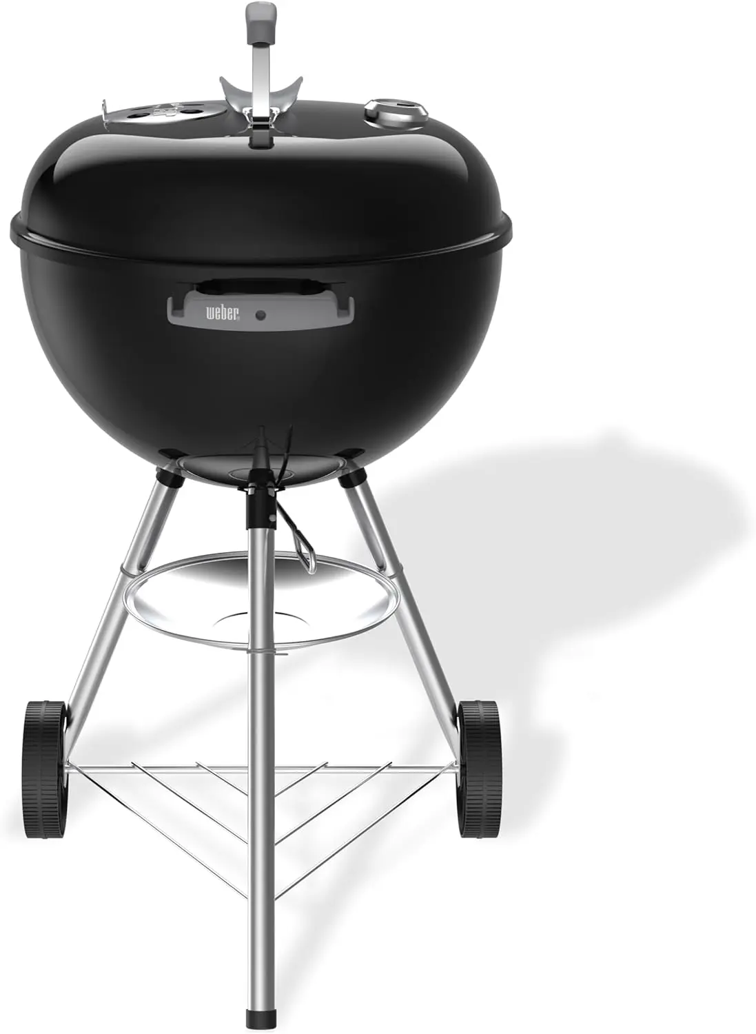 Barbecue weber en acier noir vue 2