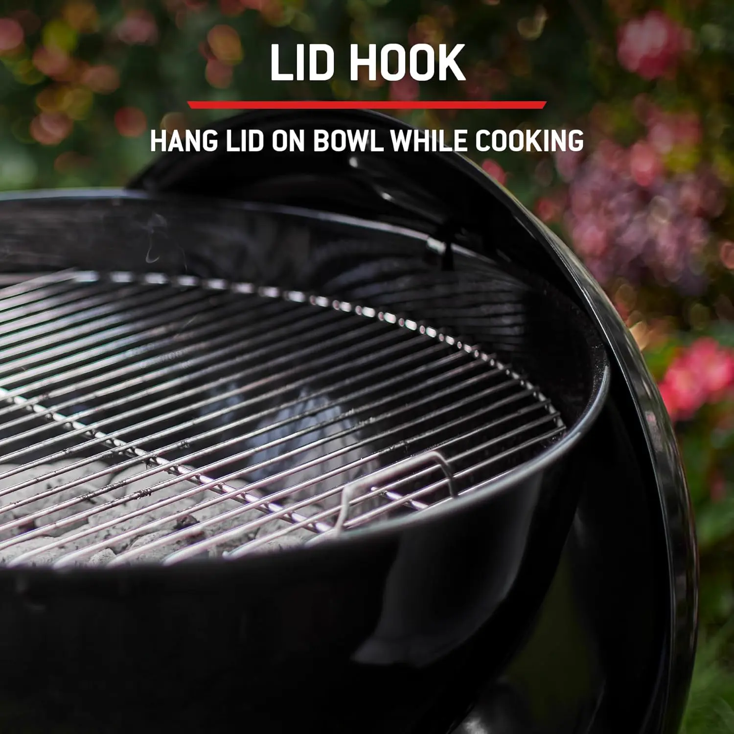 Barbecue weber en acier noir vue 8