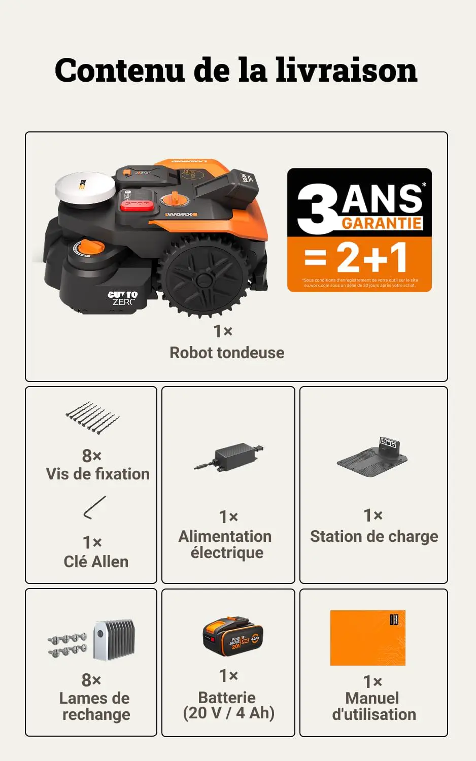 Robot tondeuse en métal noir 800 m² vue 8