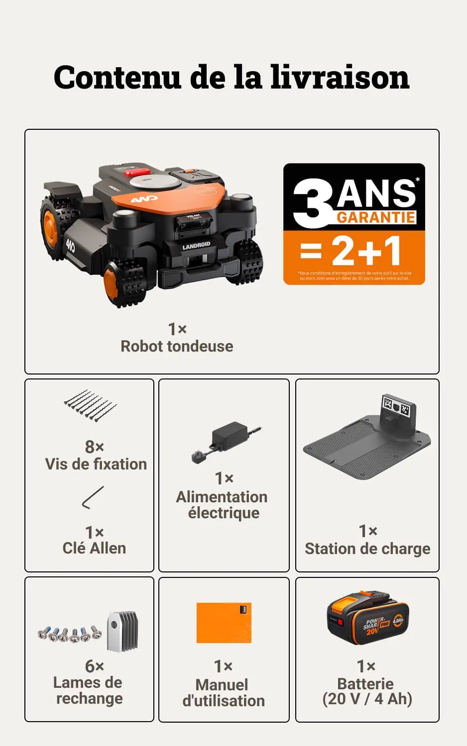 Robot tondeuse naturel 600 m² vue 9