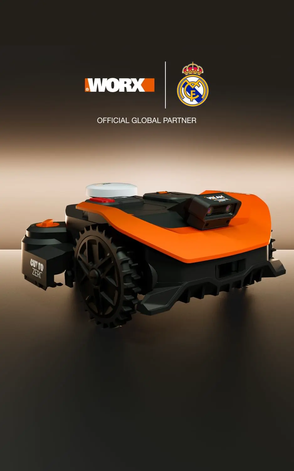 Robot tondeuse en métal orange 1800 m² vue 9