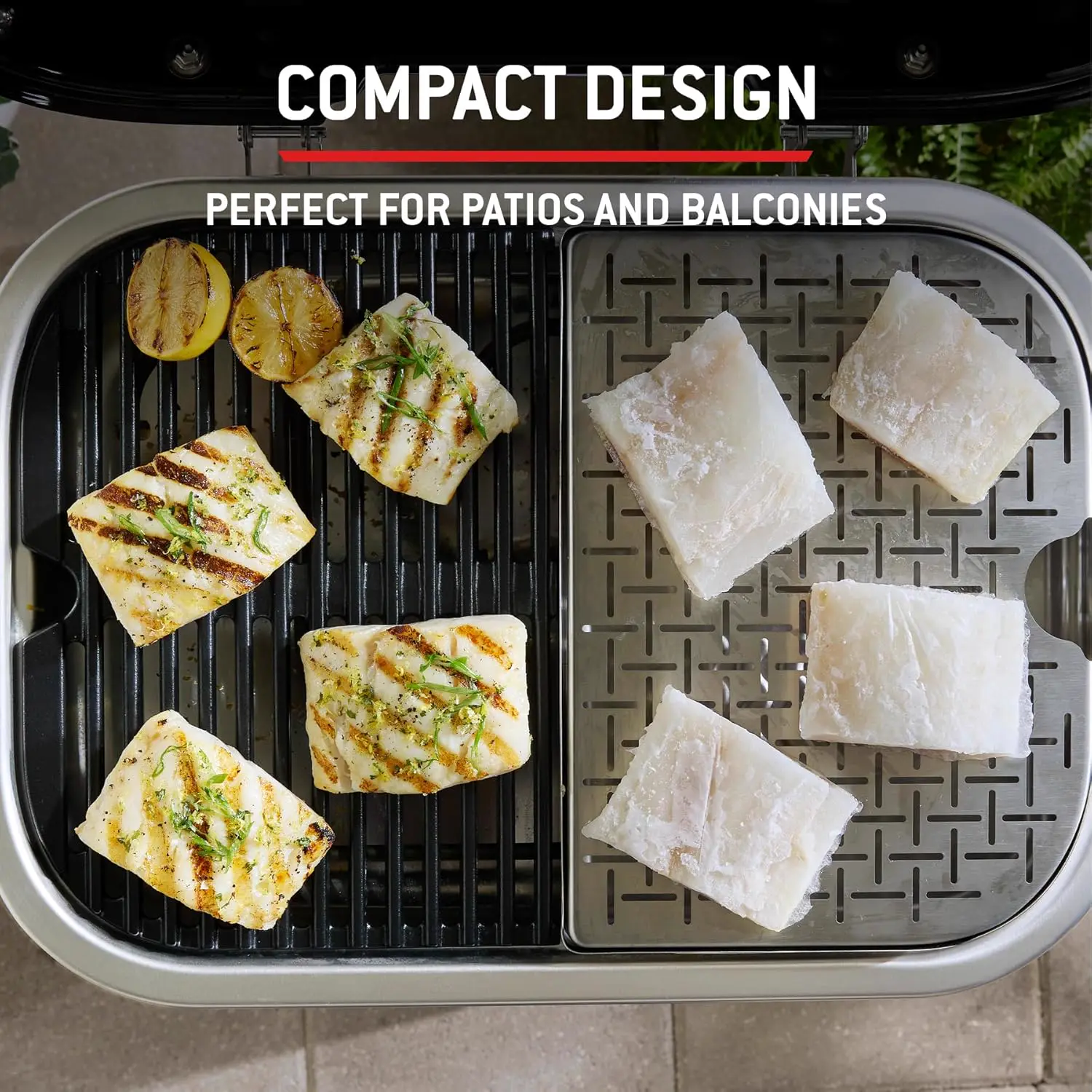 Barbecue weber 4 places noir 43 × 32 cm vue 7