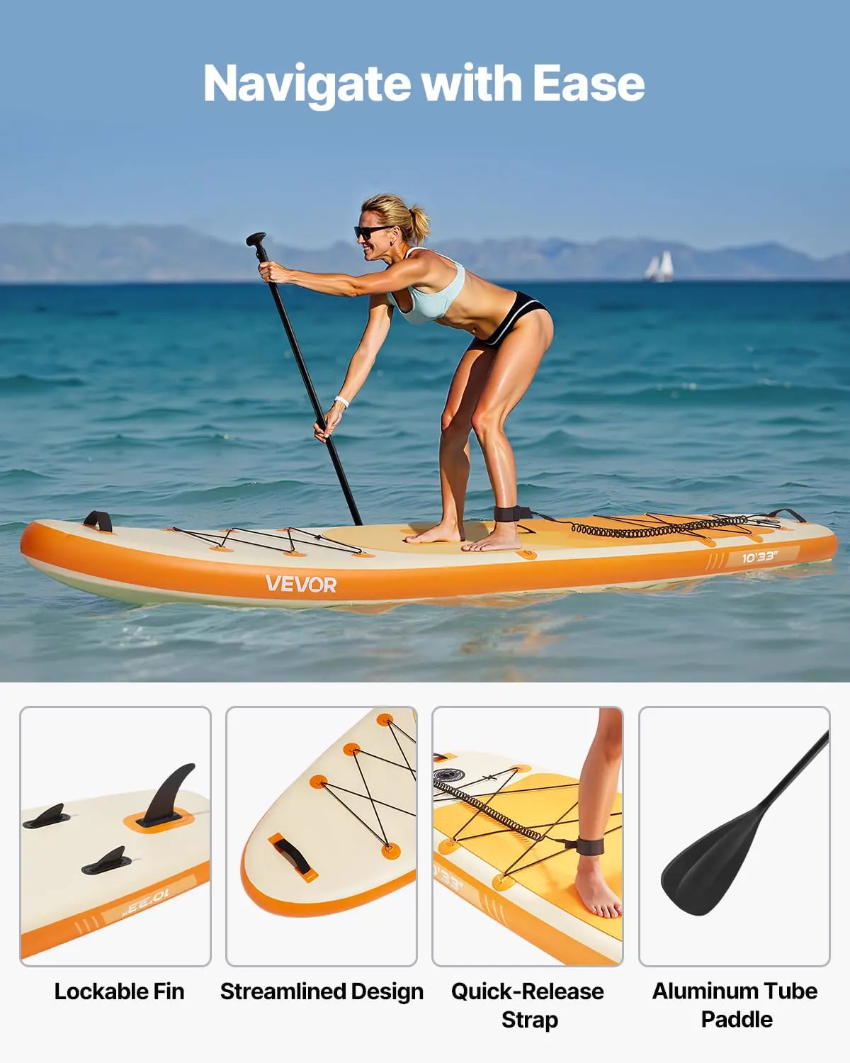 Paddle gonflable 83,8 x 15,2 cm vue 4