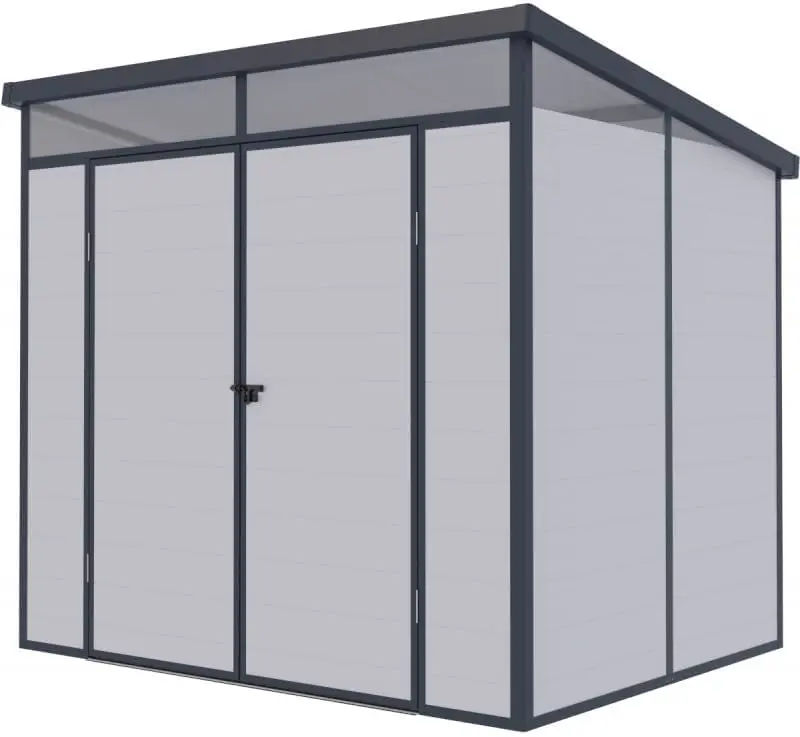 Jôbu Abri de Jardin Résine 4,10m² | Gris Clair