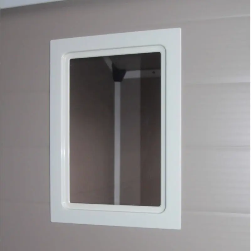 Abri de jardin en résine en acier beige 1,34m² vue 8