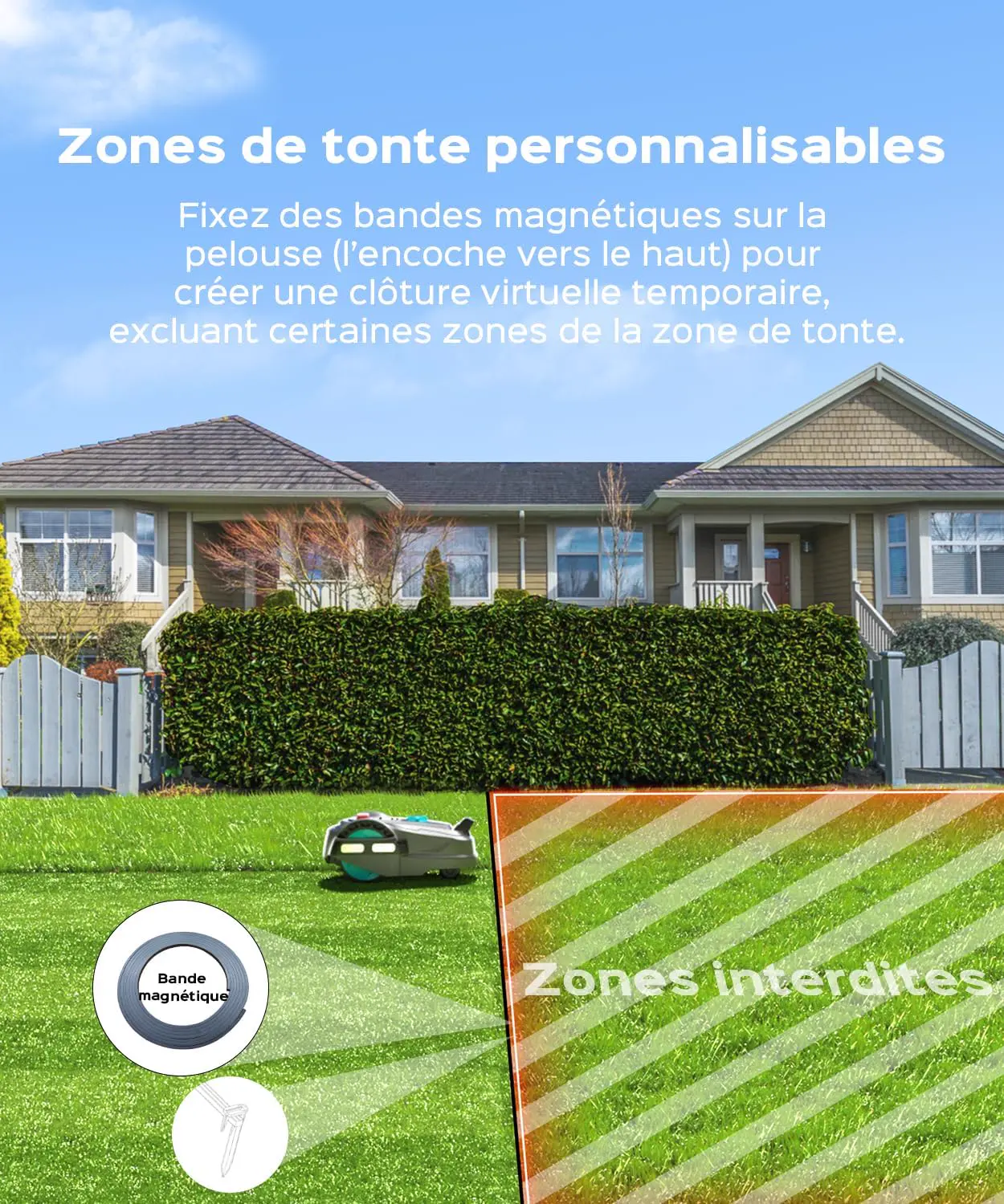 Robot tondeuse 800 m² vue 7