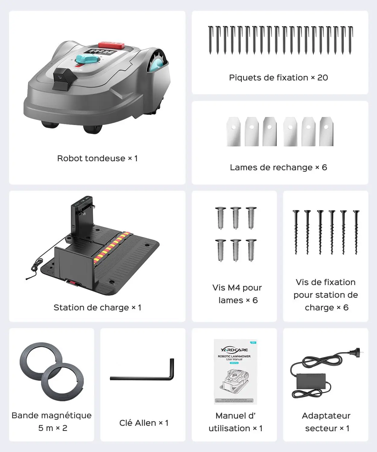 Robot tondeuse 800 m² vue 11