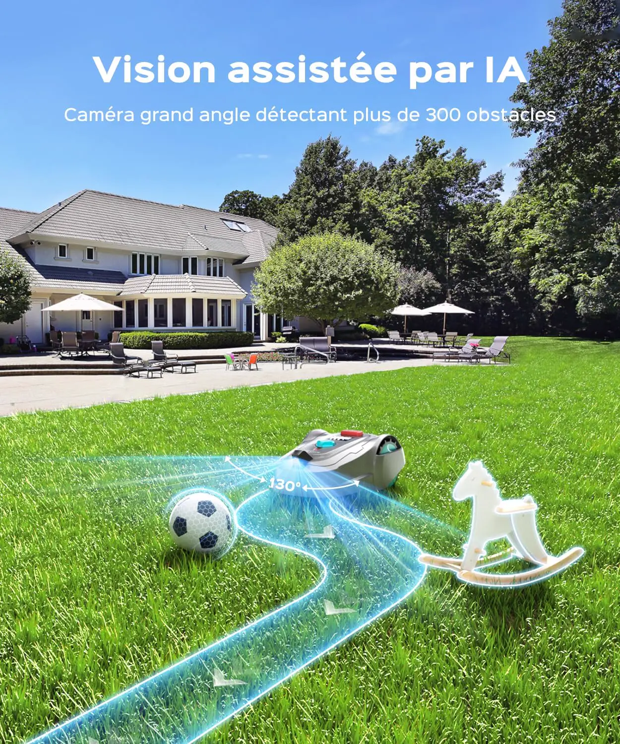 Robot tondeuse 800 m² vue 6