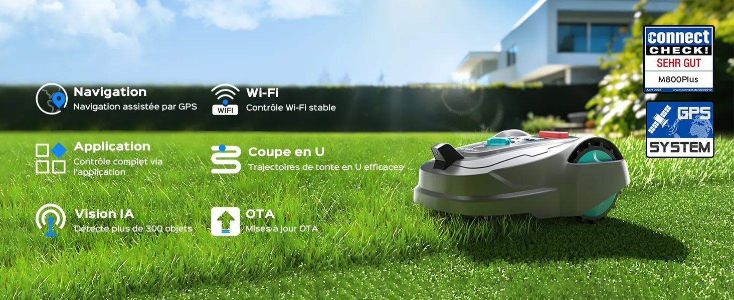 Robot tondeuse 800 m² — contenu détaillé 1