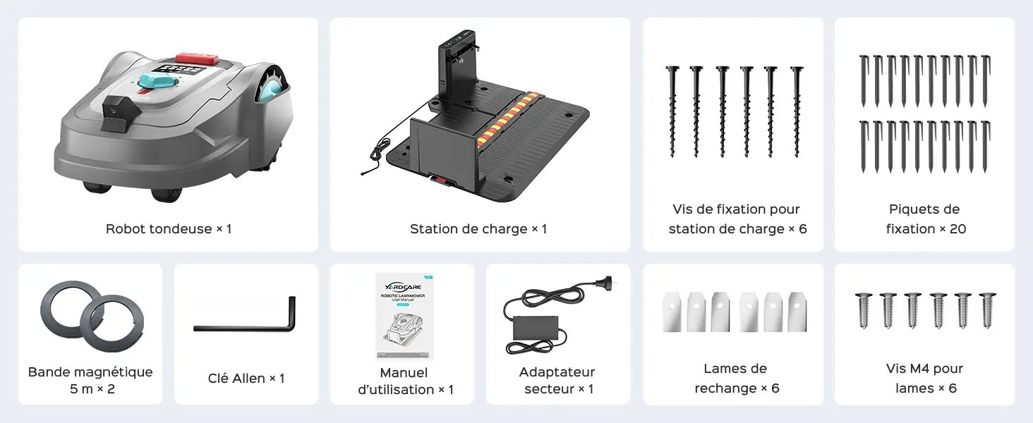 Robot tondeuse 800 m² — contenu détaillé 16