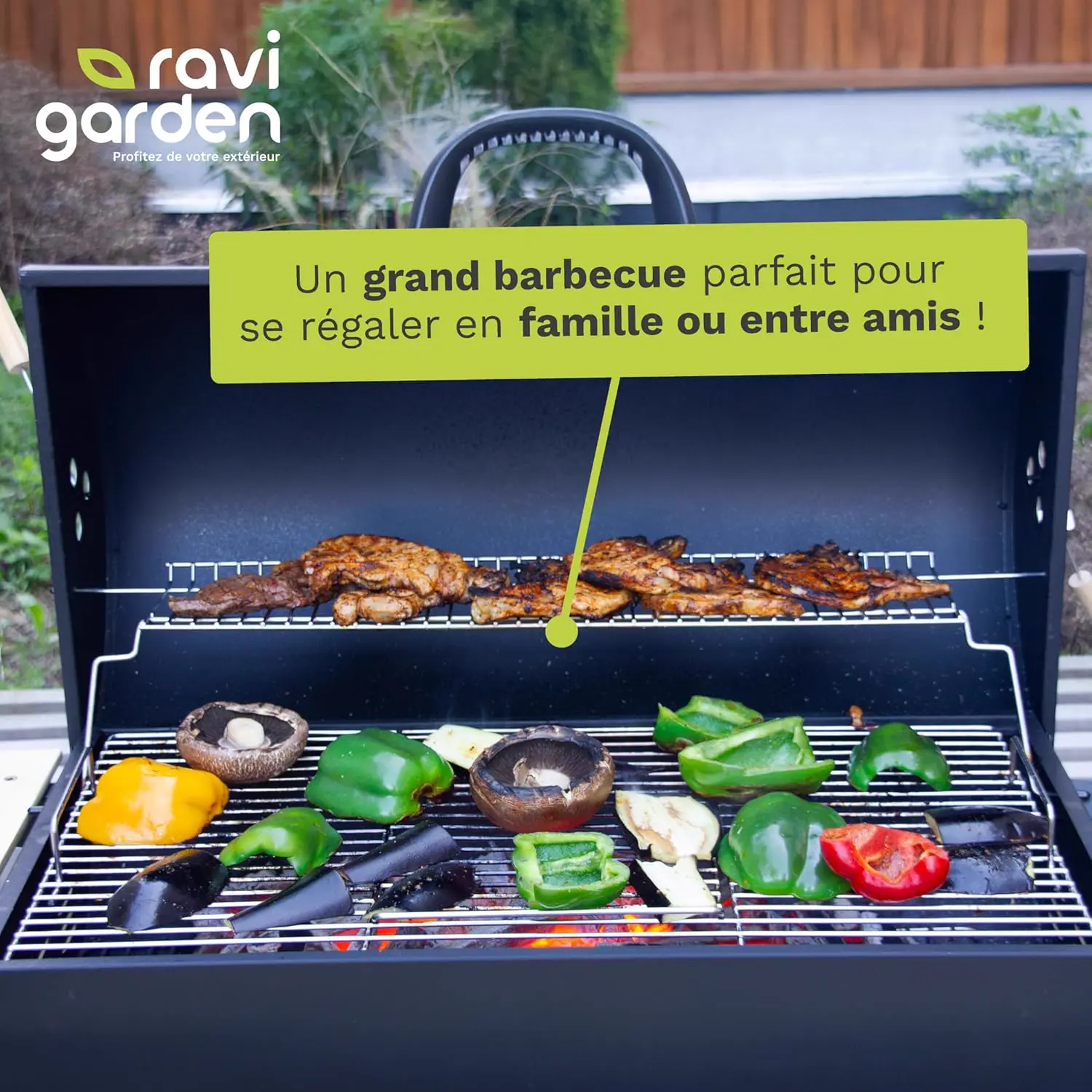 Barbecue weber en bois 71 x 38 cm vue 3