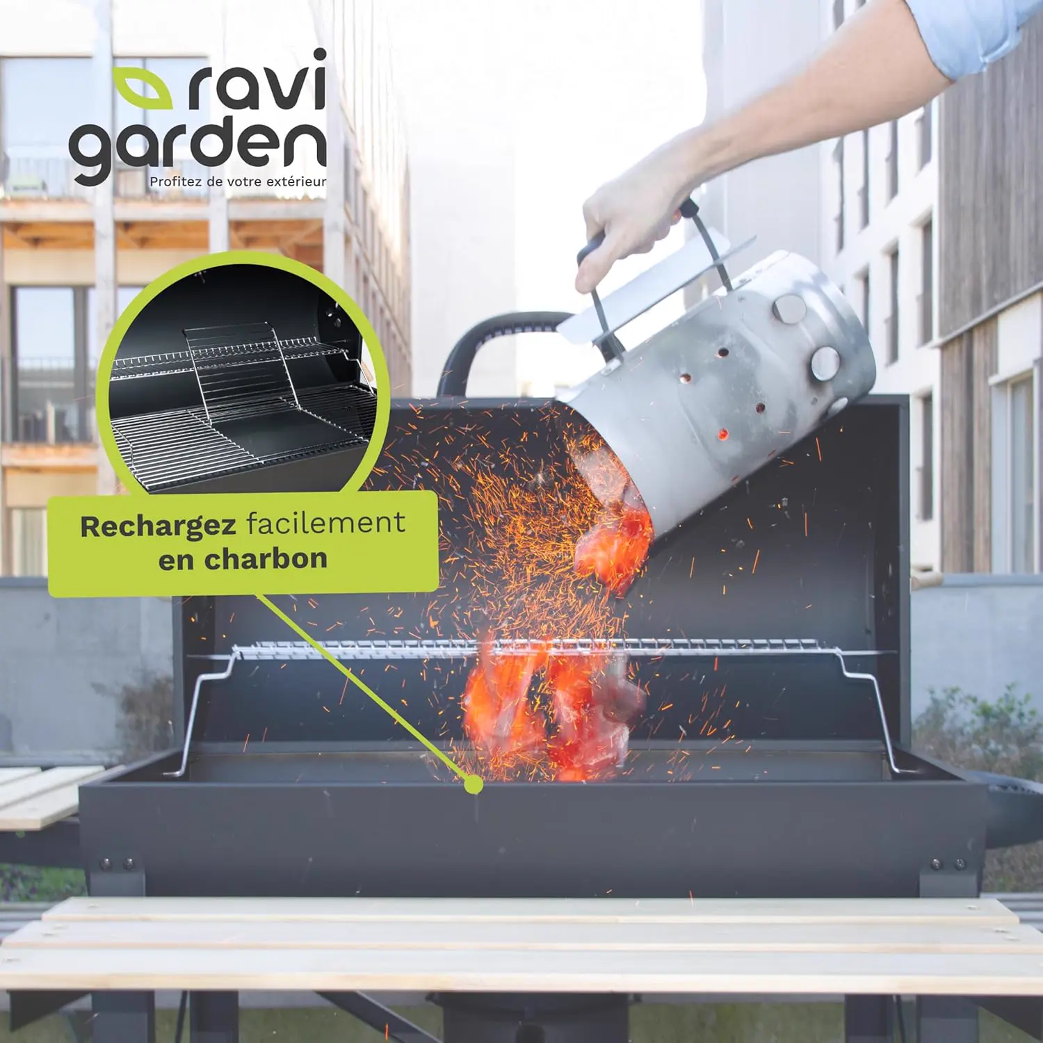Barbecue weber en bois 71 x 38 cm vue 4