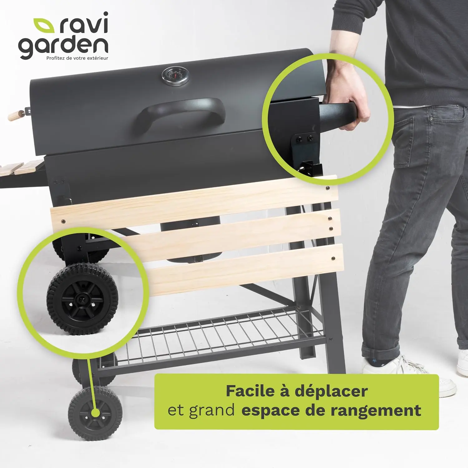 Barbecue weber en bois 71 x 38 cm vue 5