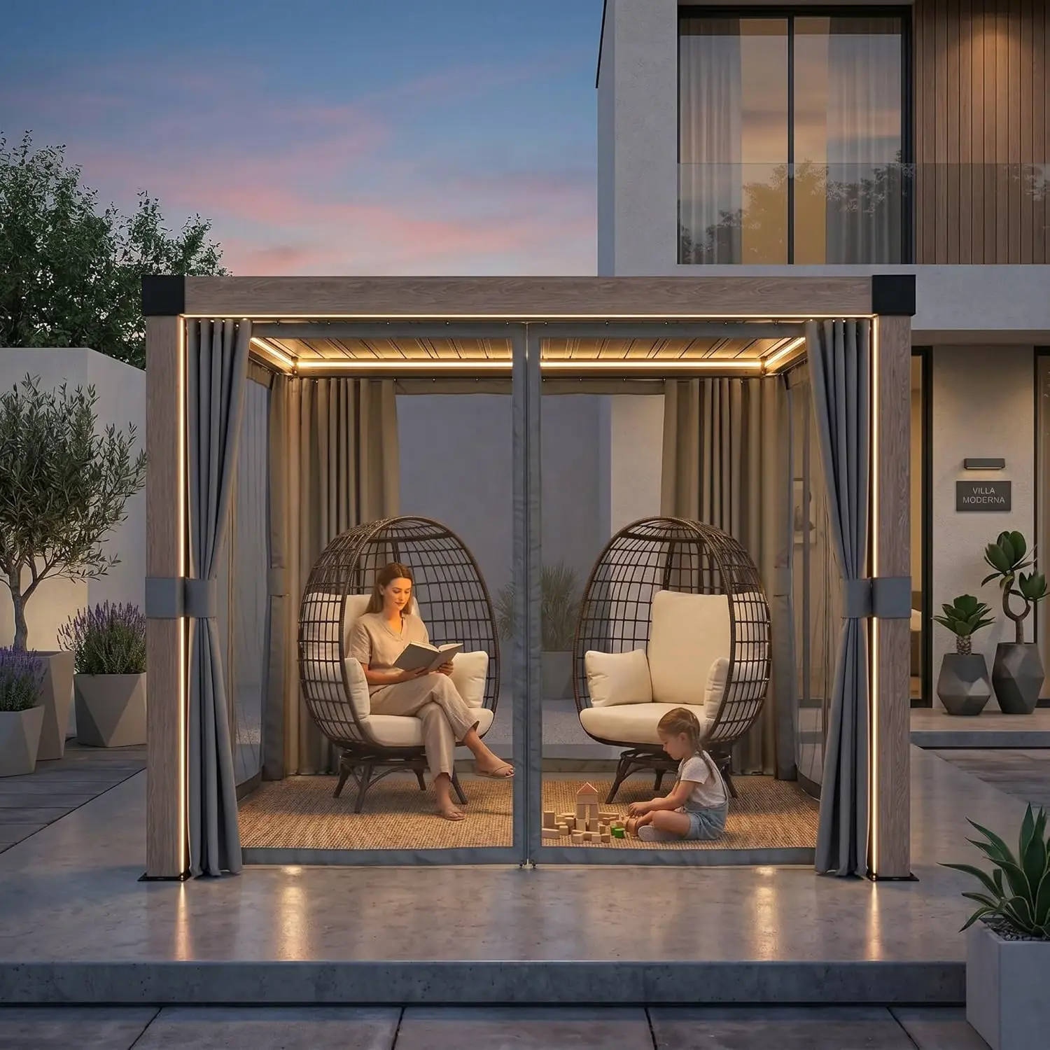 Pergola en aluminium 9 m² vue 8
