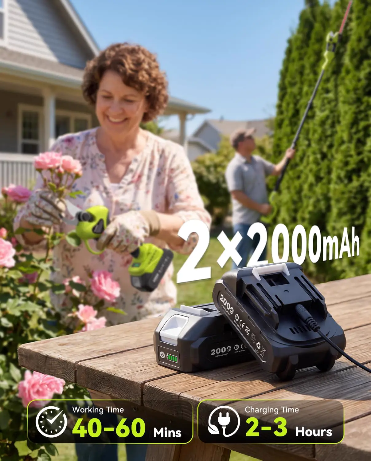 Tronçonneuse électrique en acier 2 × 2000 vue 6